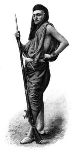 Camille Douls 1864-1889 explorateur anglais - gravure 1888 - Unknown artist