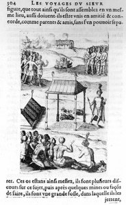 Canada : autochtones, dans « Les voyages de la Nouvelle France Occidentale, Dicte Canada, faits par le St Champlain Xaintongeois... de l