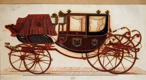Carrosse - gravure - Unknown artist