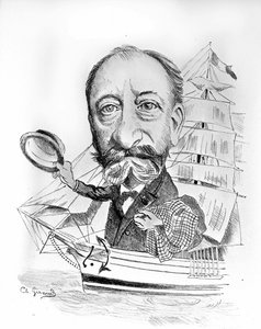 Caricature de Camille Saint-Saëns (1835-1921), compositeur français - Unknown artist