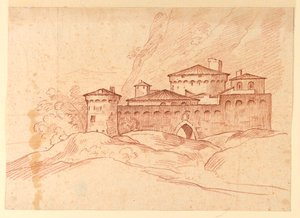 Château dans les montagnes - Unknown artist