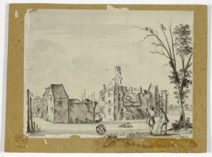 Château sur la rivière - Unknown artist