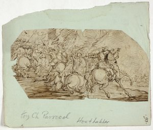 Scène de bataille de cavalerie - Unknown artist