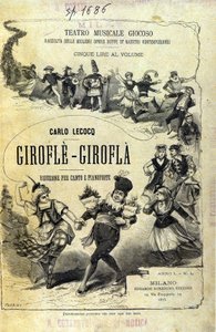 Charles Lecocq "Giroflé - Girofla". Couverture de la partition. - Unknown artist