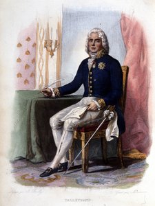 Charles Maurice de Talleyrand Périgord (1754-1838), homme politique français - dans « Le Plutarque français », éd. Mennechet, Paris