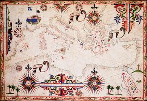Carte de la Méditerranée, des mers Noire et Caspienne, c.1620 - Unknown artist