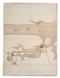 Carte de la rivière Medway et partie de la Tamise : no.24 Sheerness, c.1590 - Unknown artist