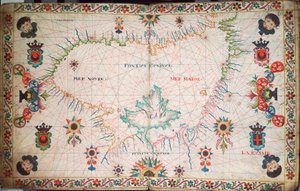 Carte de la mer Noire, c.1600 - Unknown artist