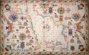 Carte de la Méditerranée occidentale, c.1600