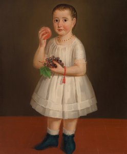Enfant tenant des fruits - Unknown artist