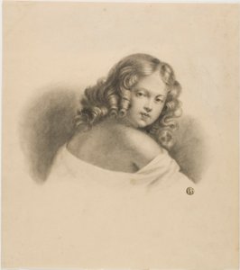 Enfant aux Cheveux Bouclés - Unknown artist