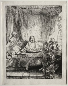 Le Christ à Emmaüs : La Grande Plaque - Unknown artist