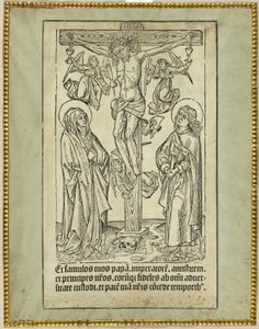 Le Christ en croix avec les anges