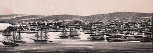 Christiania, Danemark : vue de la ville (Vue Générale) dans « Le Monde Illustré 168 vues » sans date (fin XIXe siècle) - Unknown artist