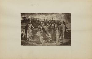 [Le message du Christ à Pierre (Matthieu 16:18-19, Jean 21:15-17)" par Raphael] - Unknown artist