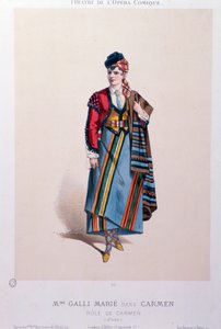 Costume de la chanteuse Célestine Galli-Marie dans Carmen, opéra de Georges Bizet - Unknown artist