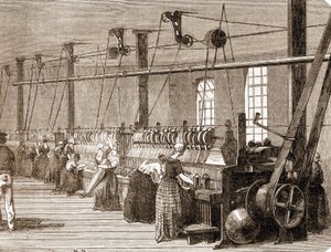 Atelier de tissage de coton - Unknown artist