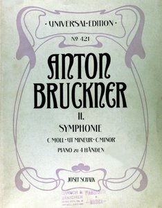 Couverture de la partition pour la deuxième symphonie en do mineur d