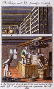 Artisanat : le fabricant de blanc de plomb (blanc d