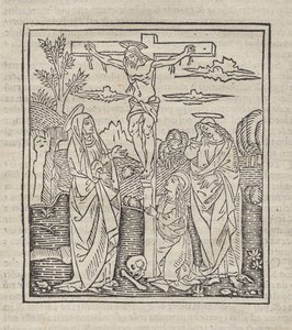 Crucifixion; publié dans Operette: Regola a tutti religiosi, Trattato del sacramento e dei misteri della Messa, Ragola del ben vivere