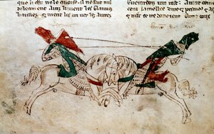 Cycle du roi Arthur : Bataille de Lancelot et Tristan