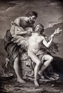 Dédale et Icare. Gravure du 19e siècle. - Unknown artist