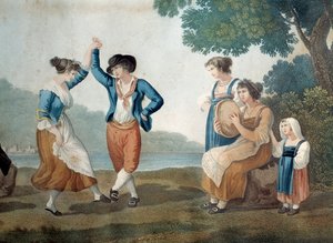 Danseurs à Frascati près de Rome, Italie - Unknown artist