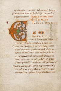 Initiale C décorée