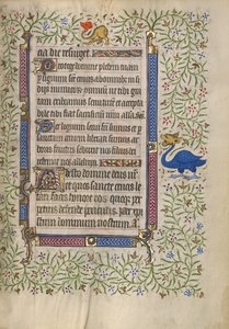 Page de texte décorée - Unknown artist