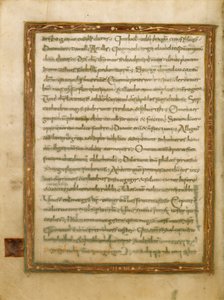 Page de texte décorée - Unknown artist