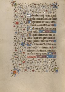 Page de texte décorée - Unknown artist