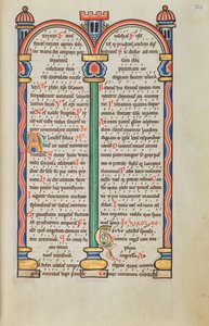 Page de texte décorée - Unknown artist
