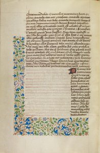 Page de texte décorée - Unknown artist