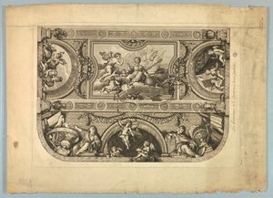 Décorations par Lebrun et Mignard au Palais de Versailles