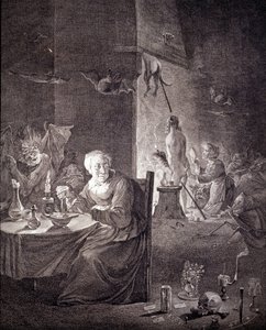 Départ des sorcières pour assister au sabbat