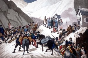 Descente de Napoléon Bonaparte en Italie : traversée de la montagne de Saint-Bernard