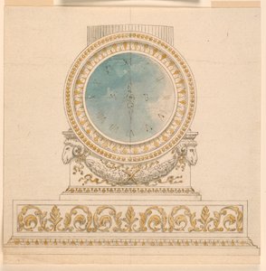 Conception pour une horloge - Unknown artist