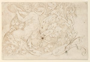Conception pour un détail de frise arabesque - Unknown artist