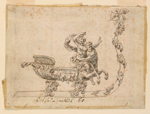 Conception pour une salière en forme de traîneau - Unknown artist