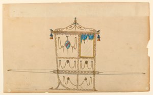 Conception pour une chaise à porteurs - Unknown artist