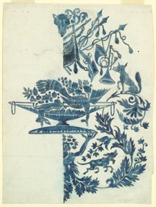 Conception pour un damas de soie - Unknown artist