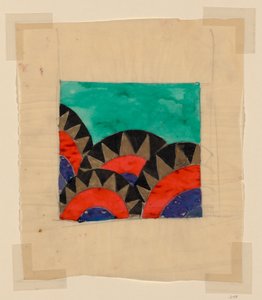 Dessin pour un textile ou un papier peint - Unknown artist