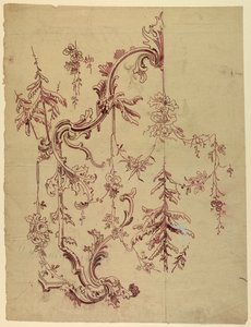 Design pour un tissu ou papier peint tissé ou imprimé - Unknown artist