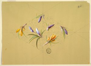 Dessins pour Papier Peint et Textiles : Fleurs - Unknown artist