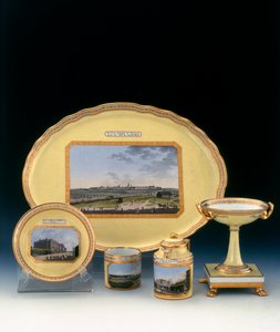 Service à dessert, pièces en porcelaine de la Manufacture Dennelle - Unknown artist