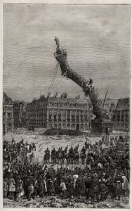 Destruction de la colonne Vendôme pendant la Commune - Unknown artist