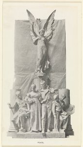 Détail de la sculpture Paix sur l