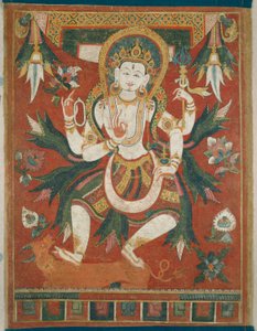Bannière peinte double face (Paubha) avec le dieu Shiva - Unknown artist