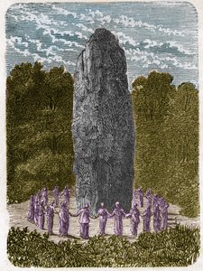 Druidesse dansant autour d