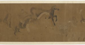Huit Chevaux et un Palefrenier - Unknown artist